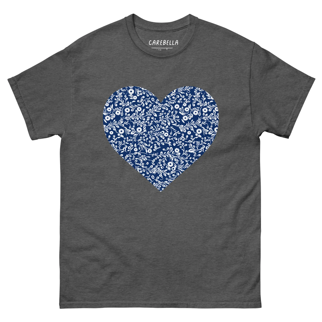 Porcelain VIne | Flat lay of a floral t-shirt from our flower shirts collection | Black shirt
